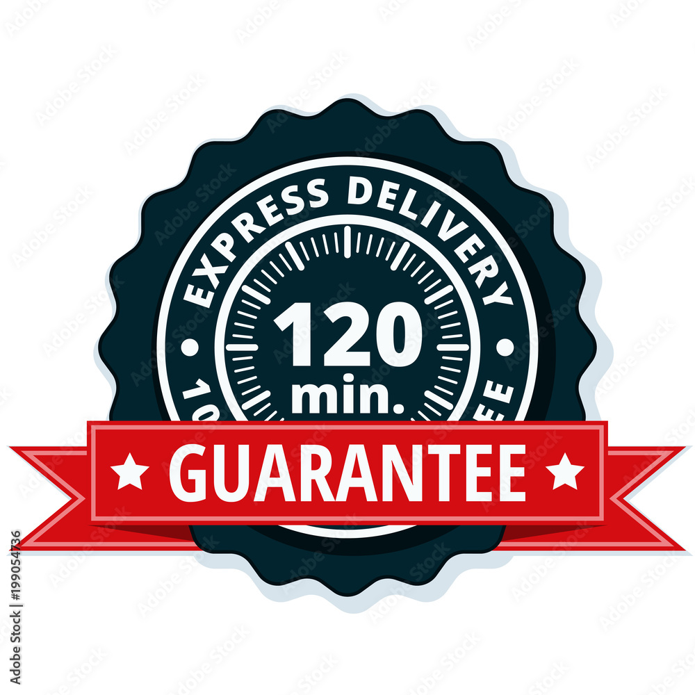 120 minutes Express Delivery illustration 120 minutes Express Delivery illustration
