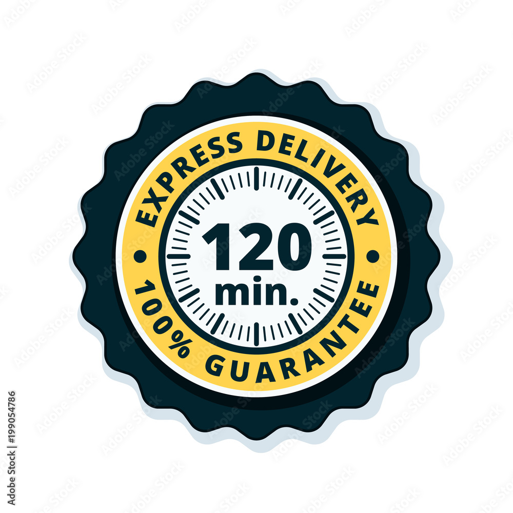 120 minutes Express Delivery illustration 120 minutes Express Delivery illustration