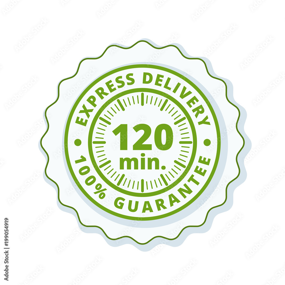 120 minutes Express Delivery illustration 120 minutes Express Delivery illustration