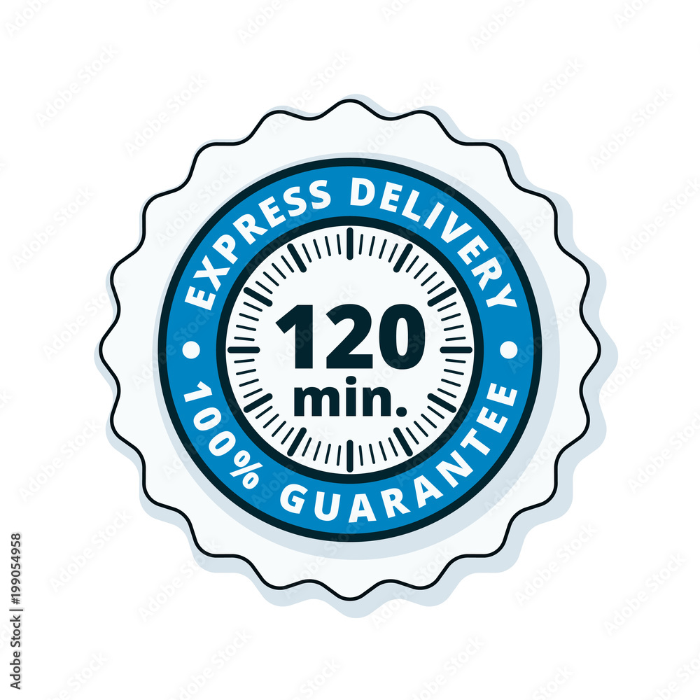 120 minutes Express Delivery illustration