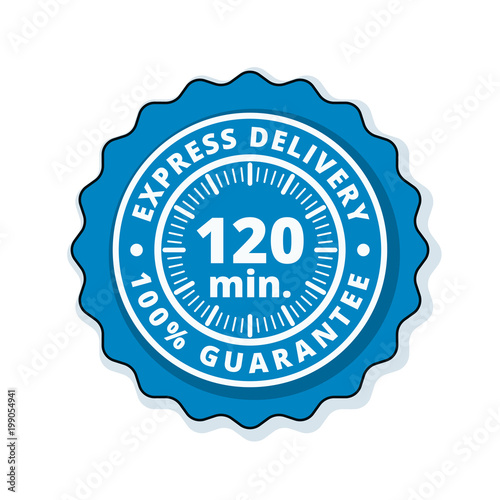 120 minutes Express Delivery illustration