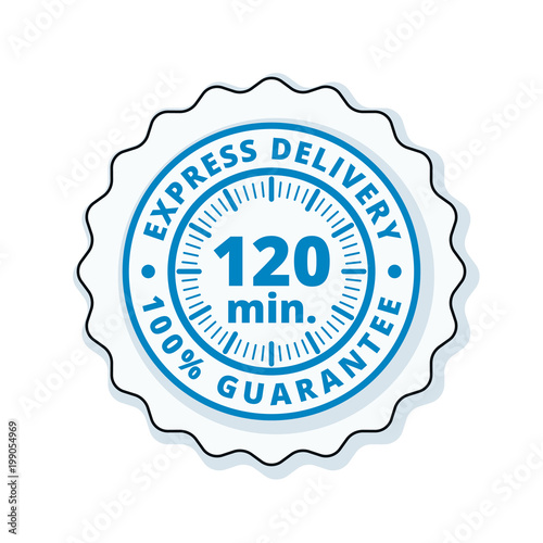 120 minutes Express Delivery illustration