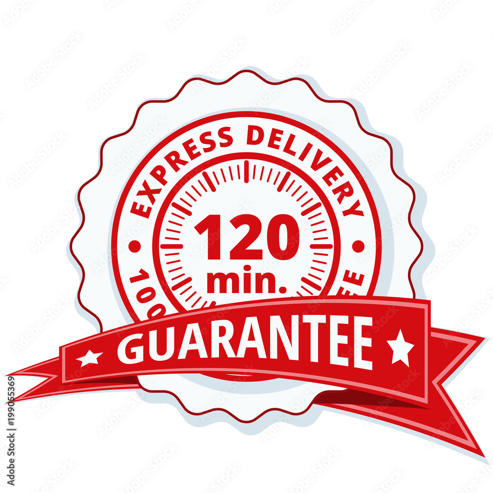 120 minutes Express Delivery illustration 120 minutes Express Delivery illustration