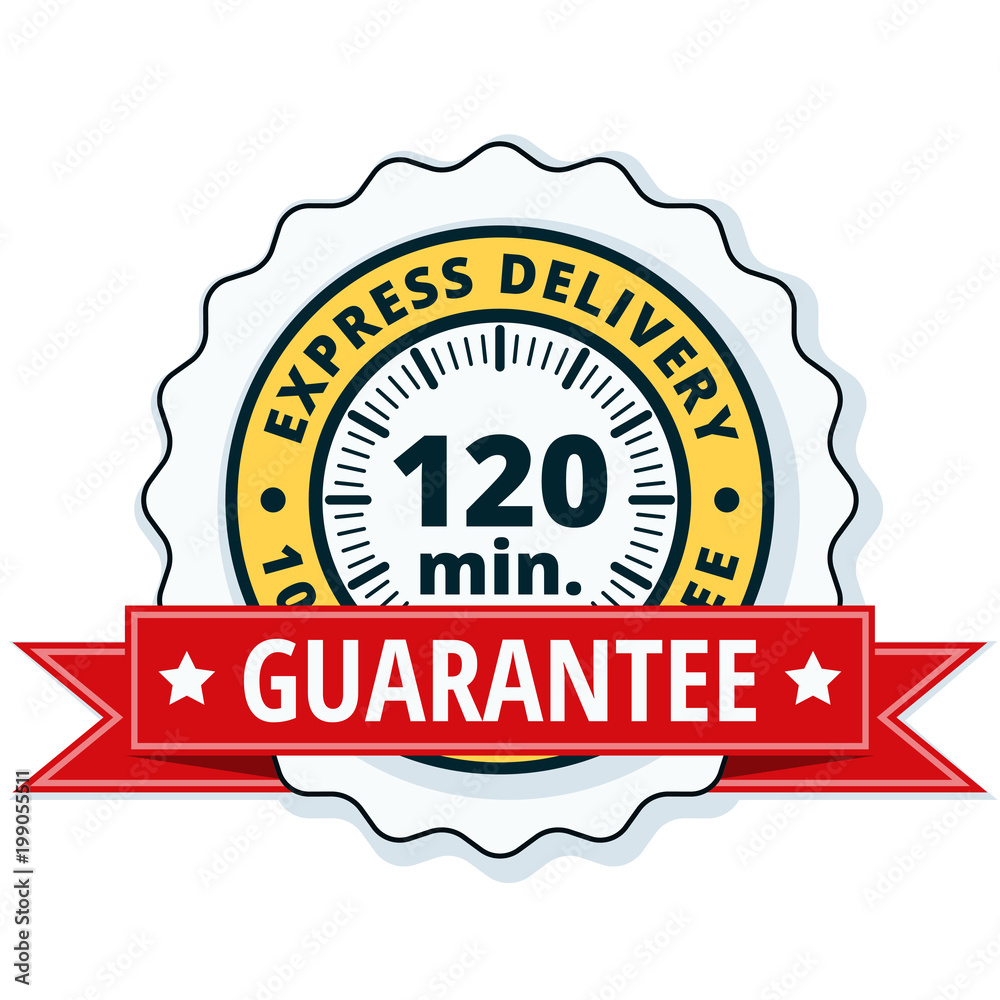 120 minutes Express Delivery illustration 120 minutes Express Delivery illustration
