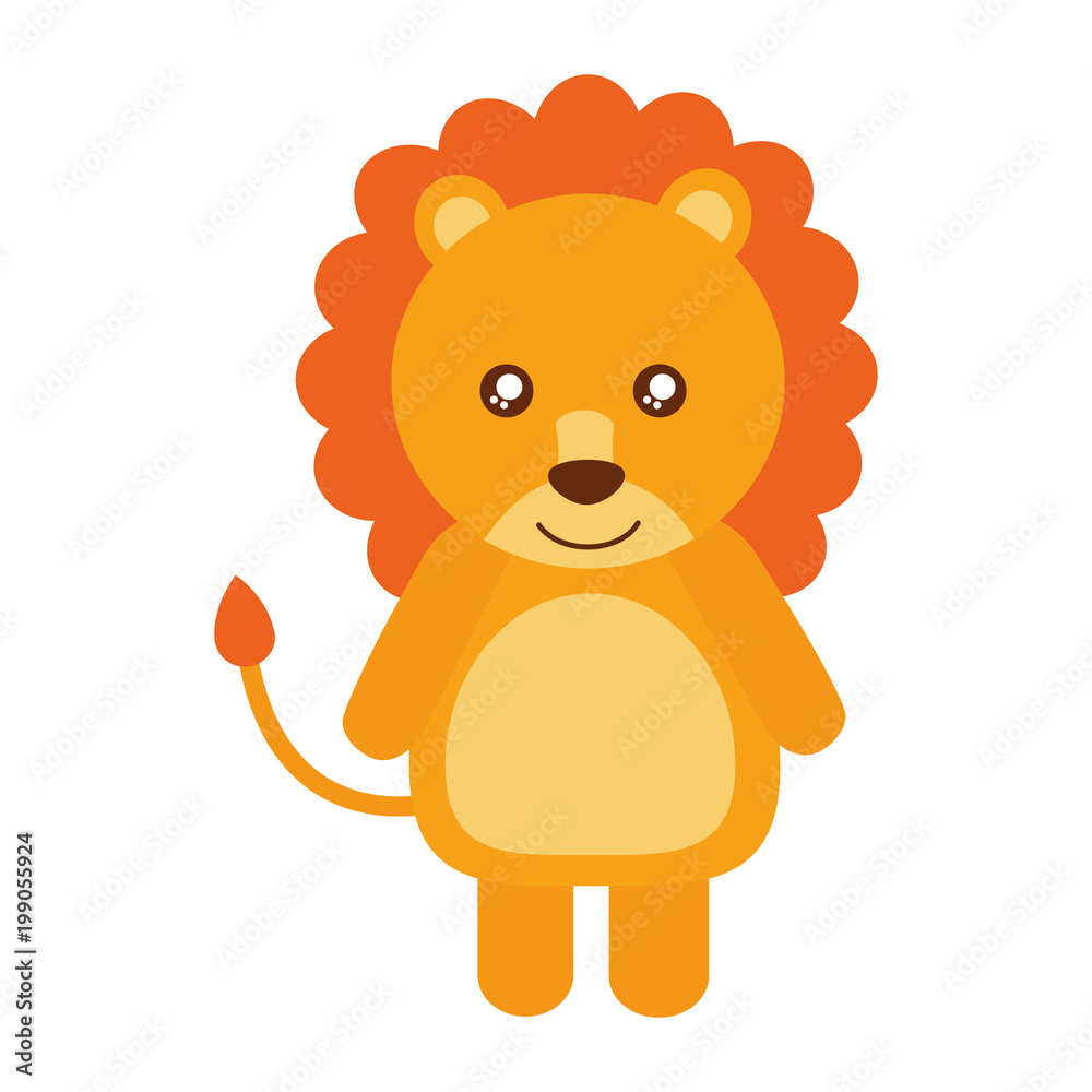 cute lion animal icon vector illustration design cute lion animal icon vector illustration design