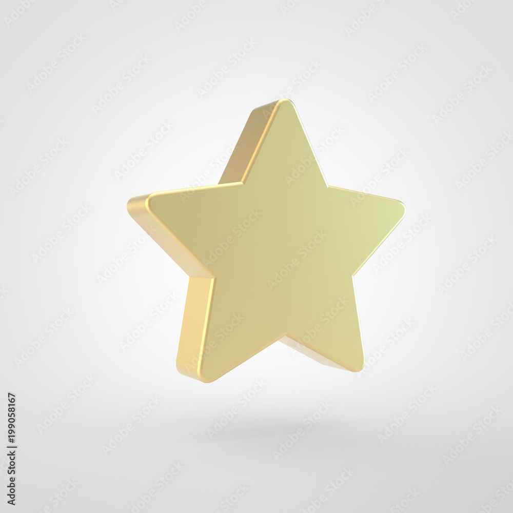 Golden star icon isolated on white background. Golden star icon isolated on white background.