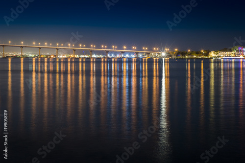 Obraz na płótnie Coronado Bridge Reflections w salonie