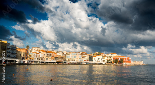 Chania cityscape and sea  Crete  Greece