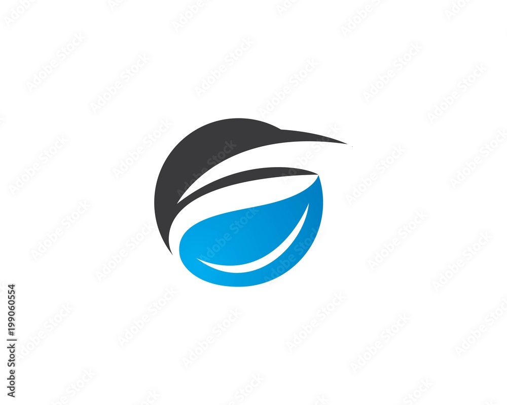 Obraz premium water drop Logo Template