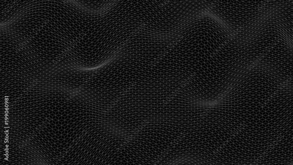 Abstract Morphing Cubic Grid - Seamless Loop