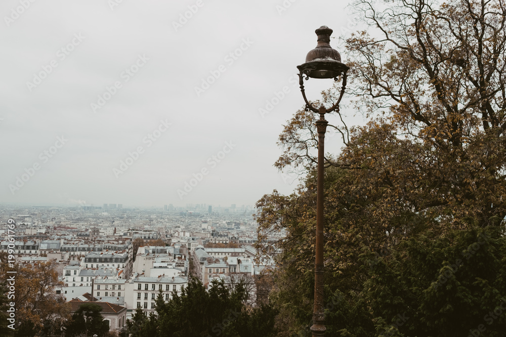view of Paris from Montmartre