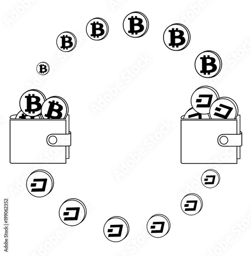 exchange between bitcoin and dash in the wallet