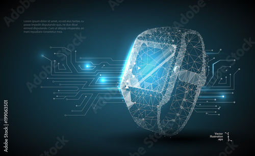 Smart watch low poly