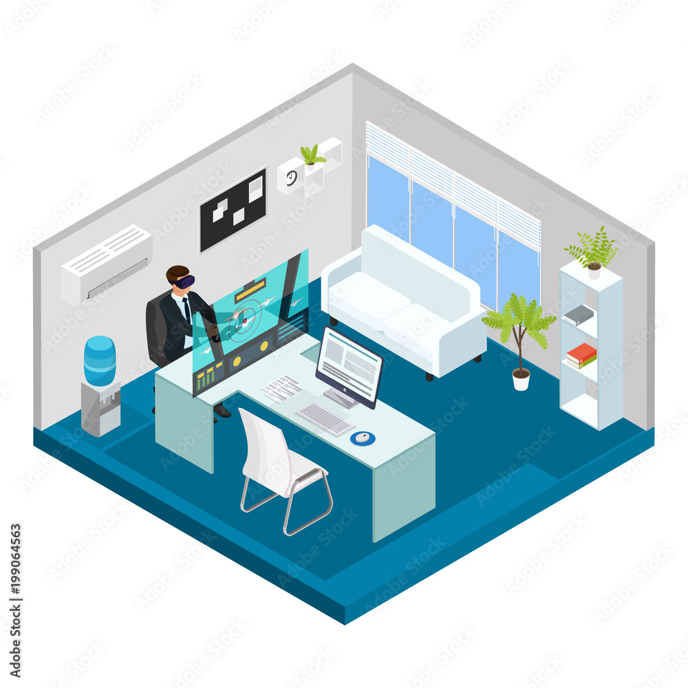 Isometric Modern Technology Concept Isometric Modern Technology Concept