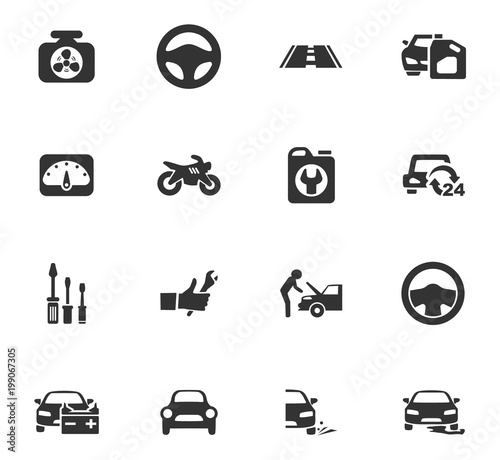 Auto icons set