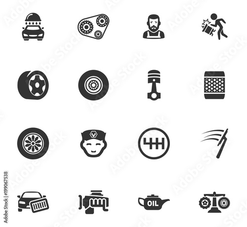 Auto icons set