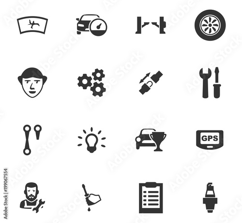 Auto icons set