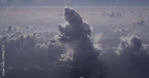 Cloud Column from 30,000 Feet