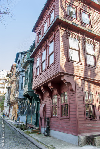 Istanbul, Turkey, 1 February 2018: The Kuzguncuk Homes