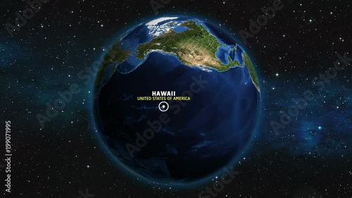 HAWAII - USA Map Zoom