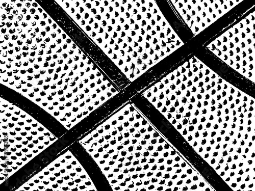 Basketball ball leather background with lines, vector illustration