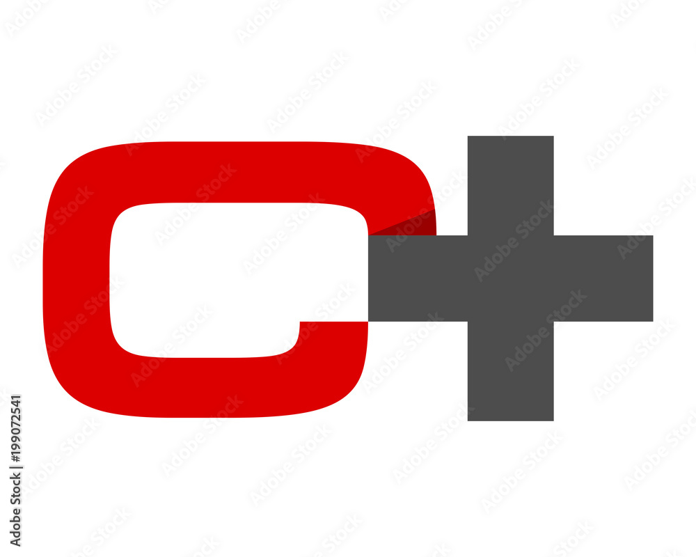 Obraz premium alphabet plus typography typeface typeset logotype alphabet image vector icon