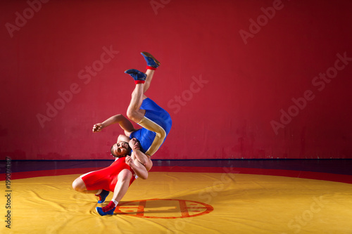 Two young man  wrestlers © Виталий Сова