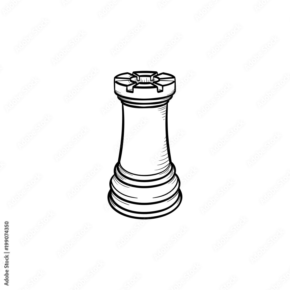 Chess figure hand drawn outline doodle icon. Vector sketch illustration of chess figure for print, web, mobile and infographics isolated on white background. Chess figure hand drawn outline doodle icon. Vector sketch illustration of chess figure for print, web, mobile and infographics isolated on white background.