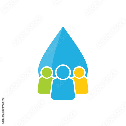 Water Group Logo Icon Design