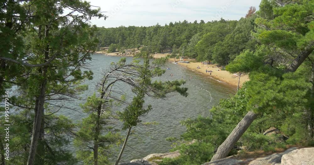 Lake and beach at Killbear Provincial Park Lake and beach at Killbear Provincial Park