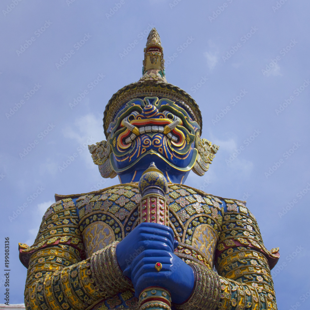 Fototapeta premium The Yak - Gate Guardians - Thailand