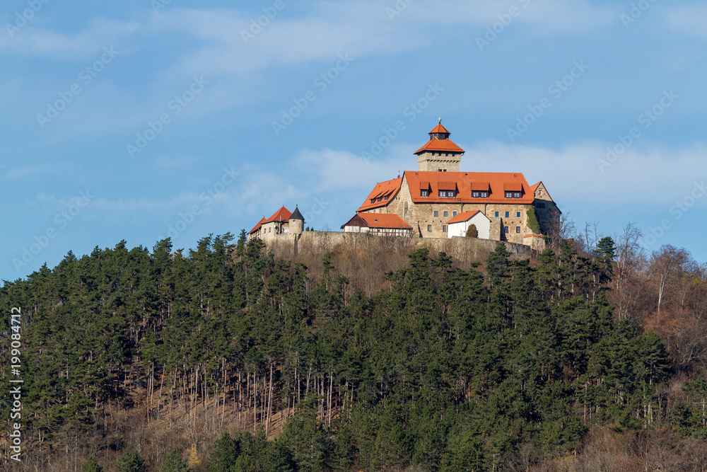 Fototapeta premium Blick auf die Wachsenburg in Thüringen