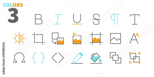Canvas Print Edit text Pixel Perfect Well-crafted Vector Thin Line Icons 48x48 Ready for 24x24 Grid for Web Graphics and Apps with Editable Stroke