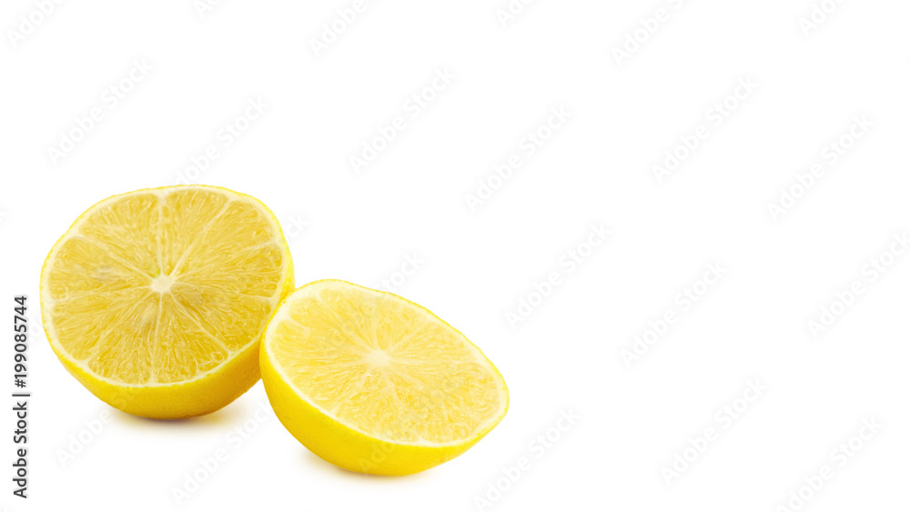 Yellow medical lemon isolated on a white background, health food. copy space, template. Yellow medical lemon isolated on a white background, health food. copy space, template.