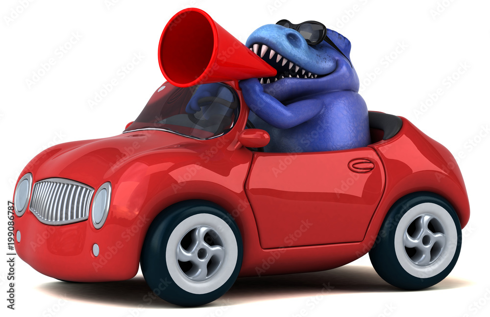 Fun Trex - 3D Illustration Fun Trex - 3D Illustration