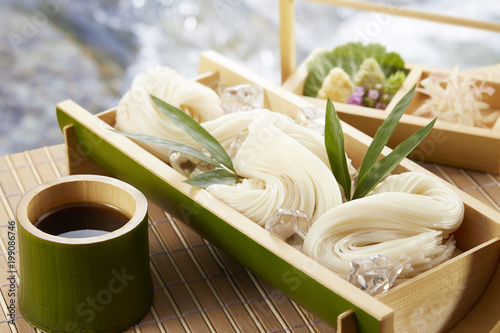 そうめん Somen(Japanese fine noodles) photo