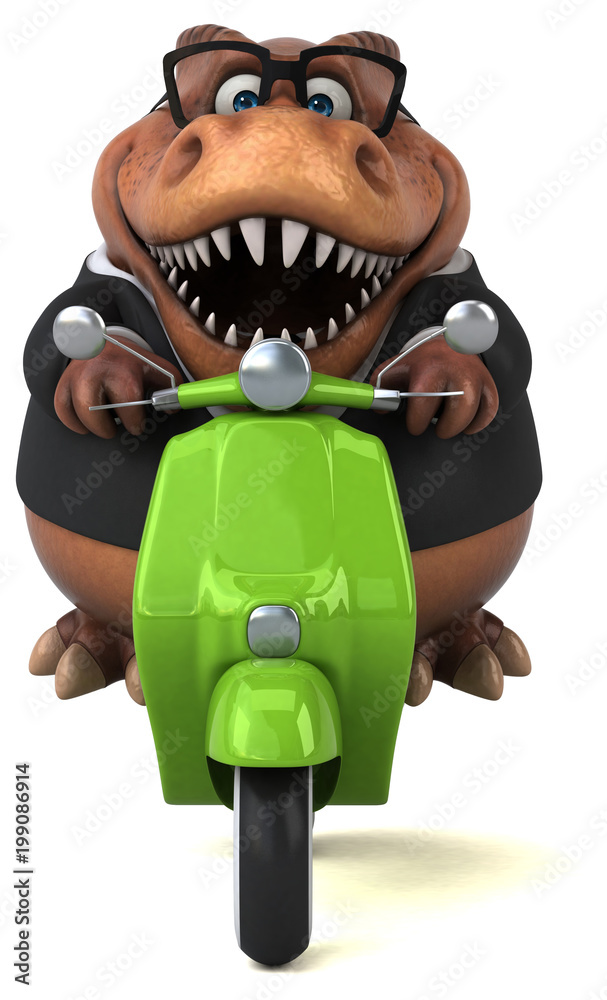 Naklejka premium Fun Trex - 3D Illustration