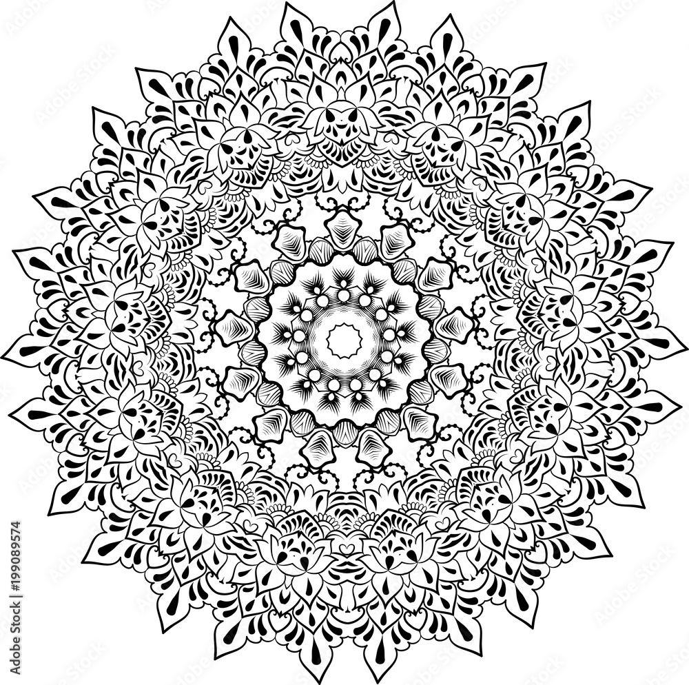 floral round lace mandala floral round lace mandala