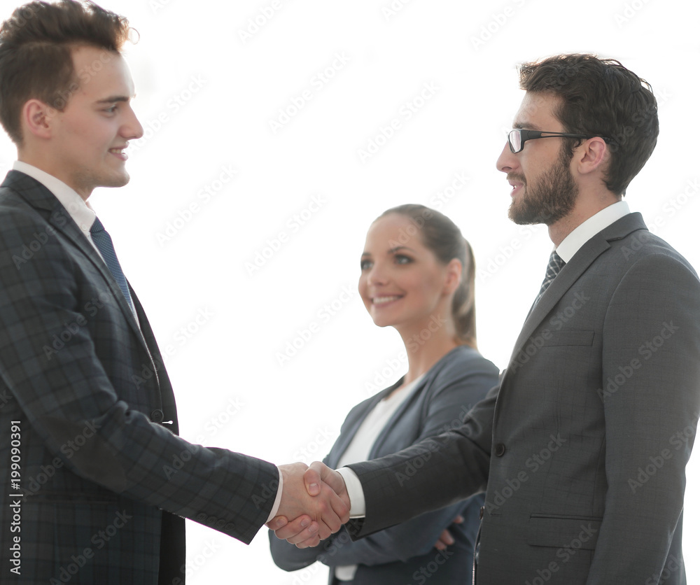 concept of partnership. handshake business partners. concept of partnership. handshake business partners.