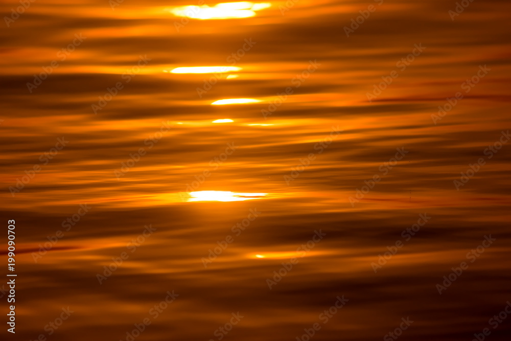 Obraz premium Sunset sky on the lake