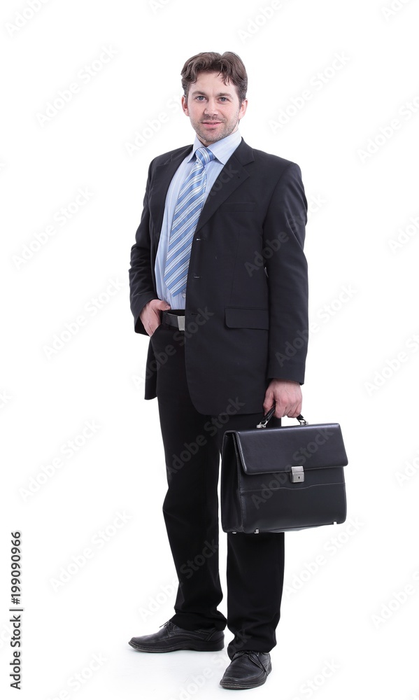 in full growth. portrait of a successful businessman in full growth. portrait of a successful businessman