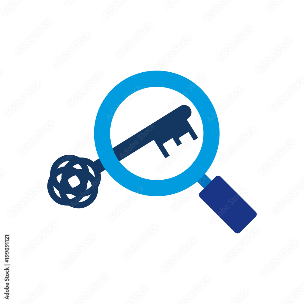 Key Search Logo Icon Design Key Search Logo Icon Design