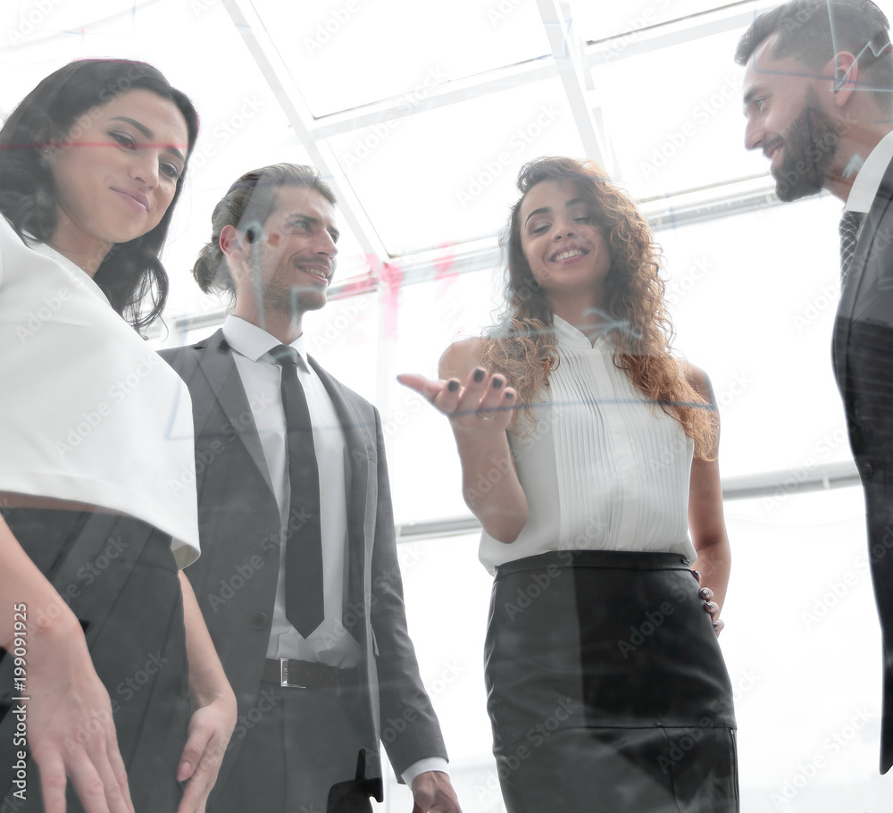 business team discussing marketing scheme business team discussing marketing scheme