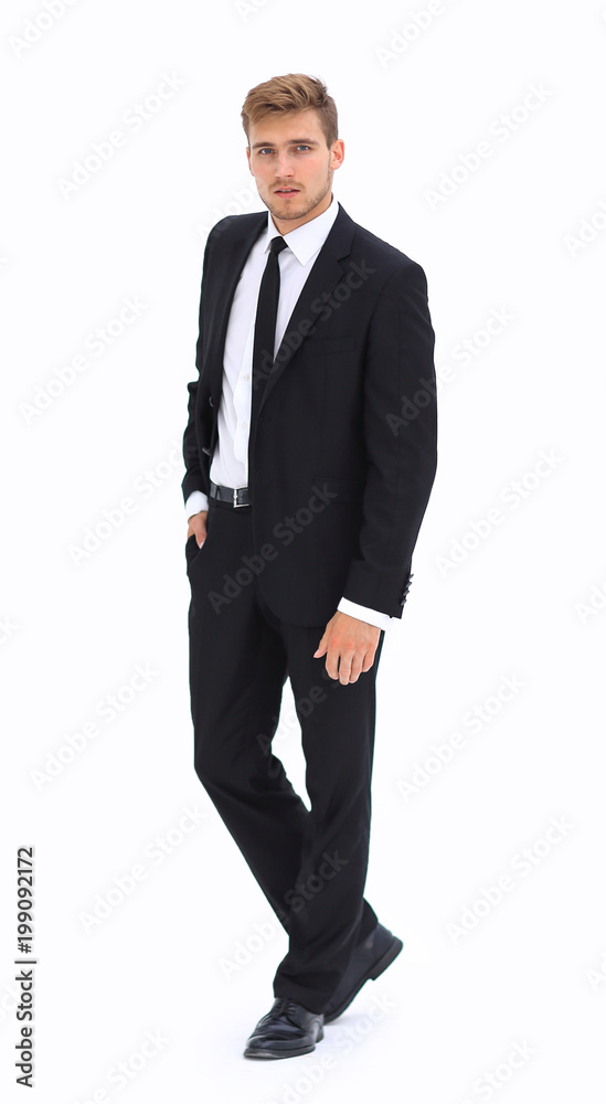 portrait in full length of serious young businessman. portrait in full length of serious young businessman.