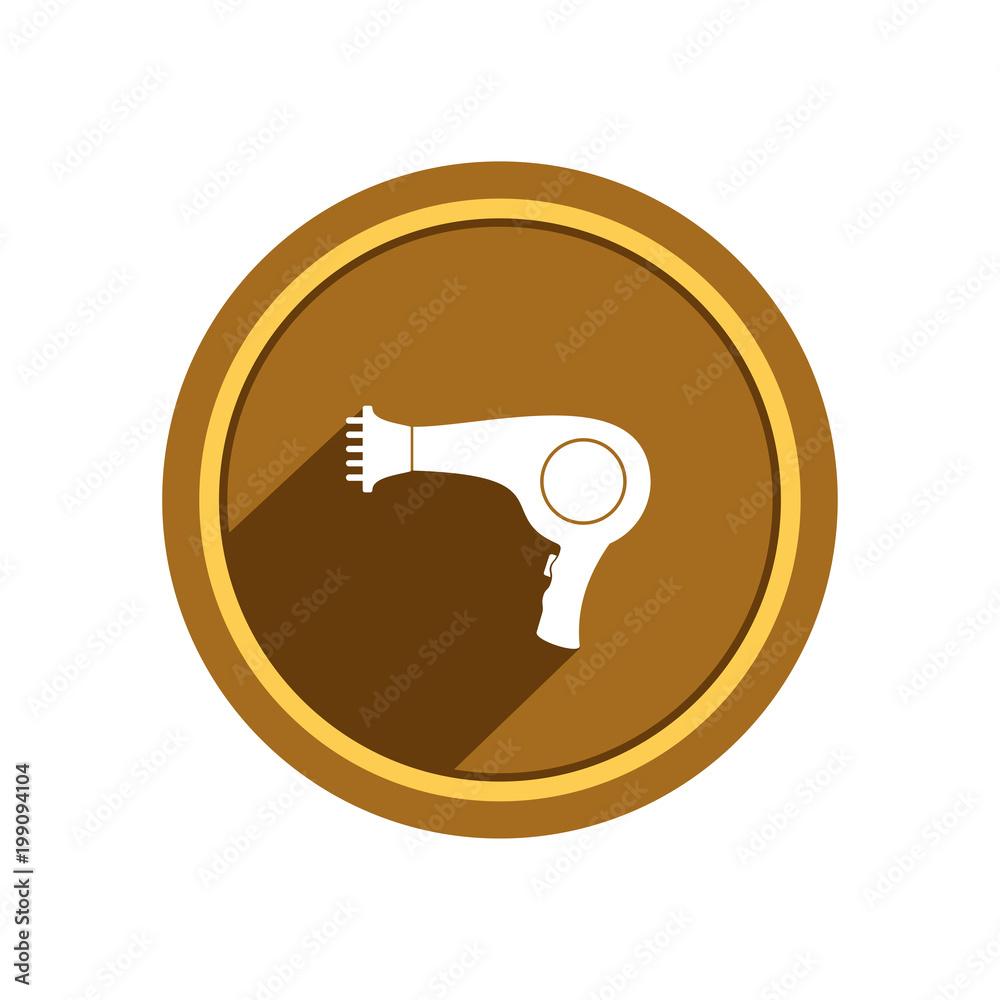 Hairdryer icon. Vector Illustration