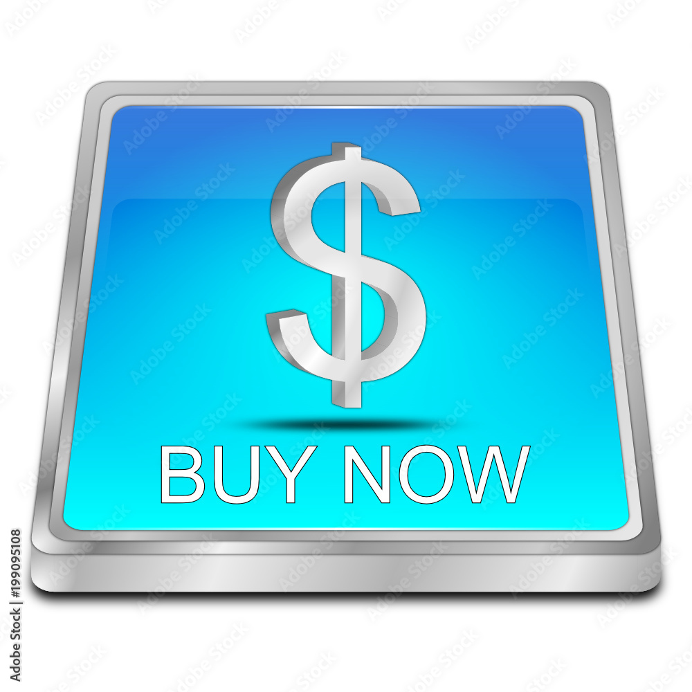 Buy now Button - 3D illustration Buy now Button - 3D illustration