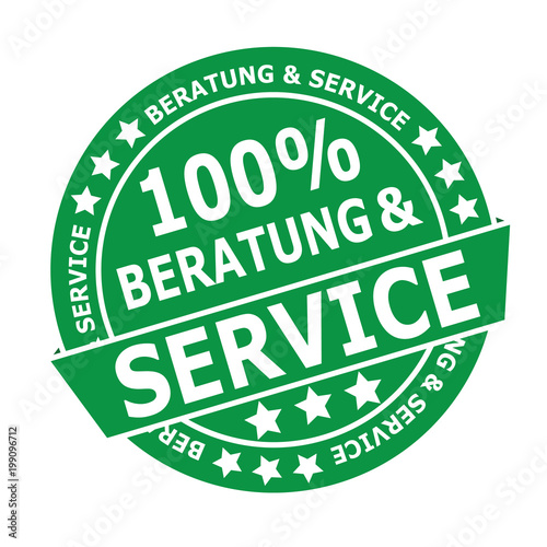 Beratung & Service Button Grün