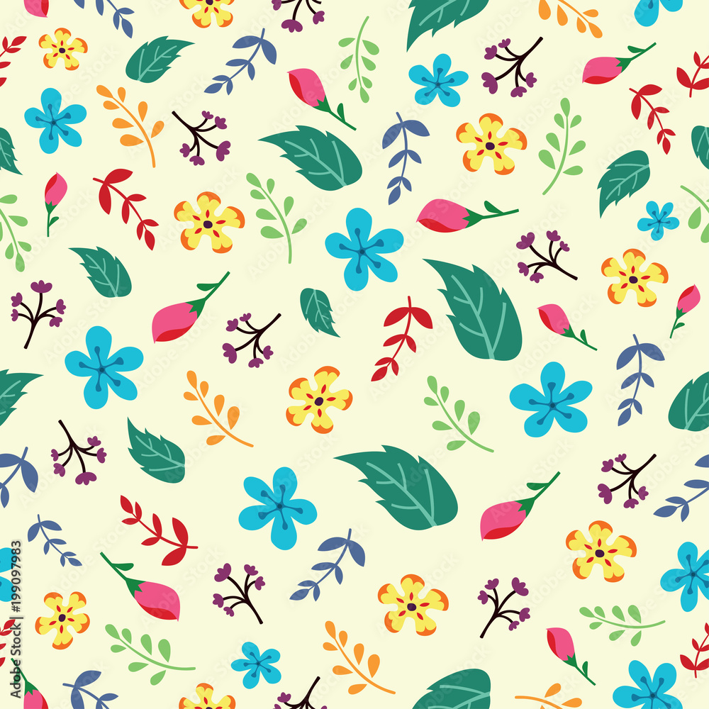 Beautiful Seamless Floral pattern design