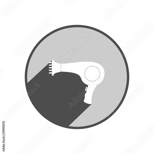 Hairdryer icon. Vector Illustration