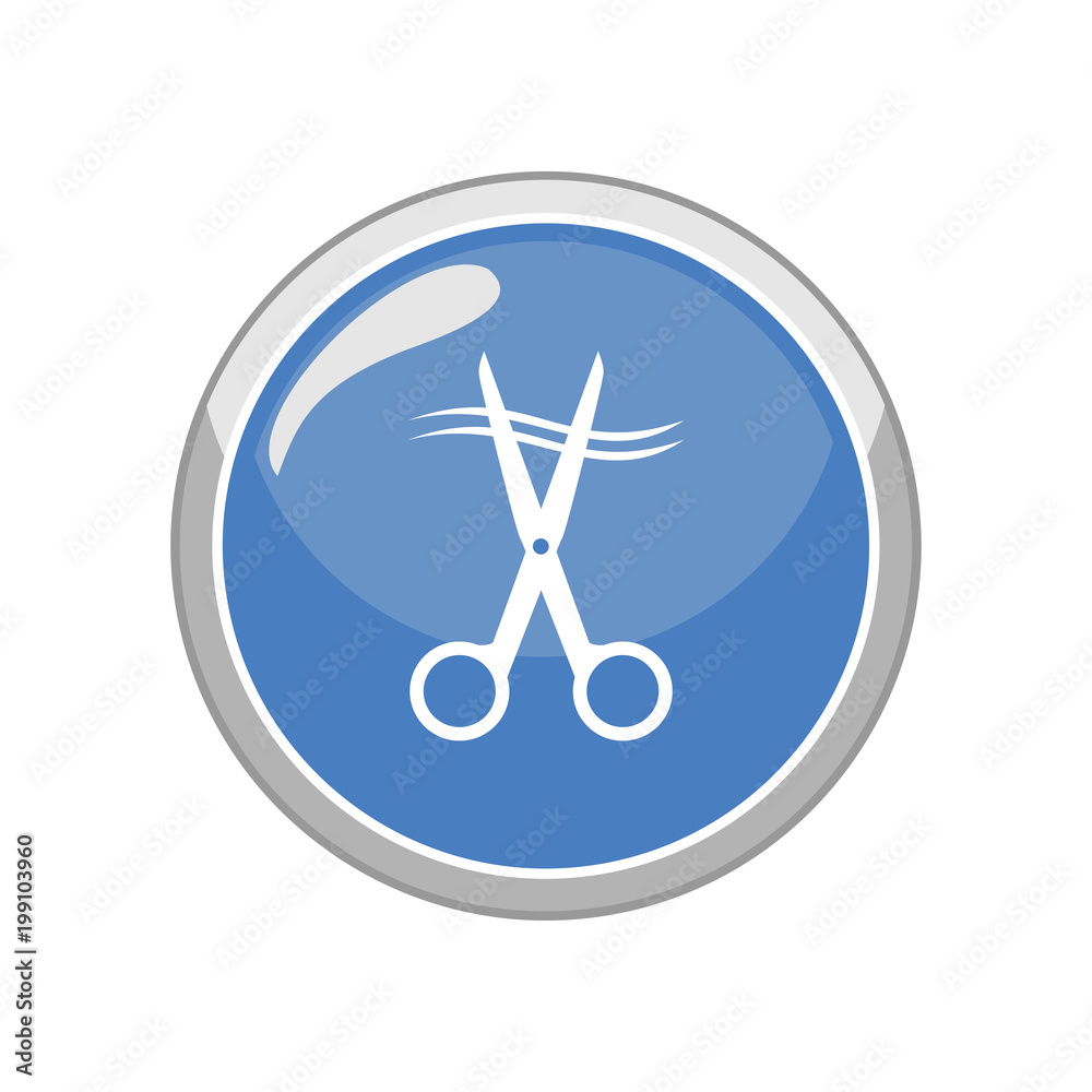 Scissors icon. Vector Illustration Scissors icon. Vector Illustration